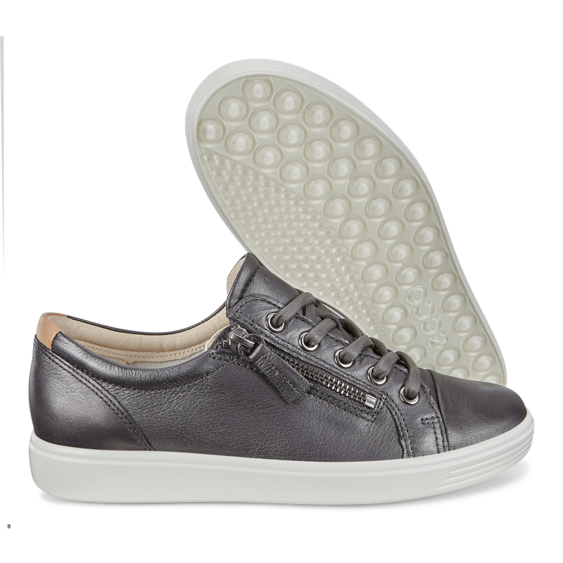 ECCO Soft Women 7 BlackDarkShadowMetallic