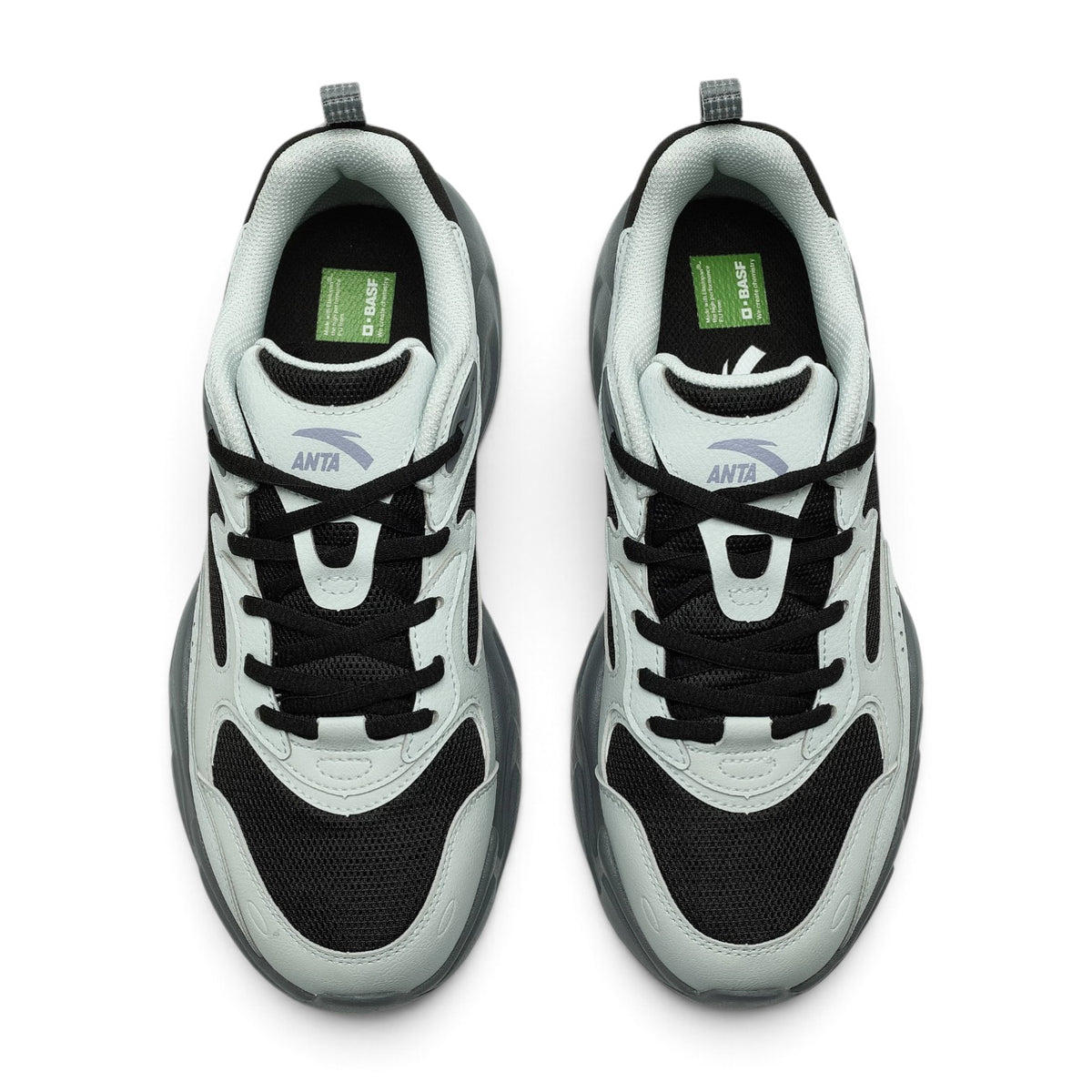 ANTA Casual Shoes - Grey/Black/Purple