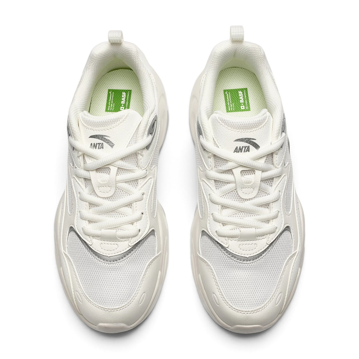 ANTA Casual Shoes - White/Silver
