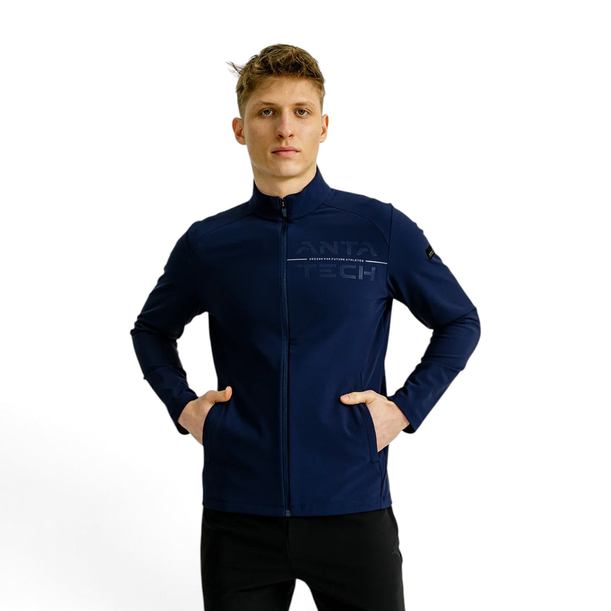 ANTA Knit Track Top - Blue