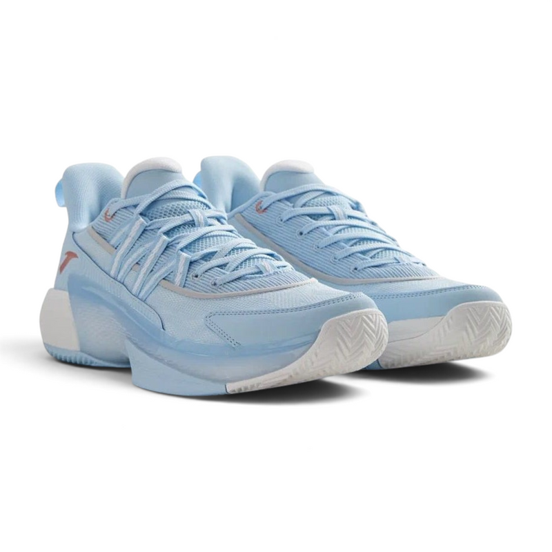 FRG ANTA Attack Pro basketball shoes in light blue, featuring a breathable mesh upper and responsive cushioned midsole.