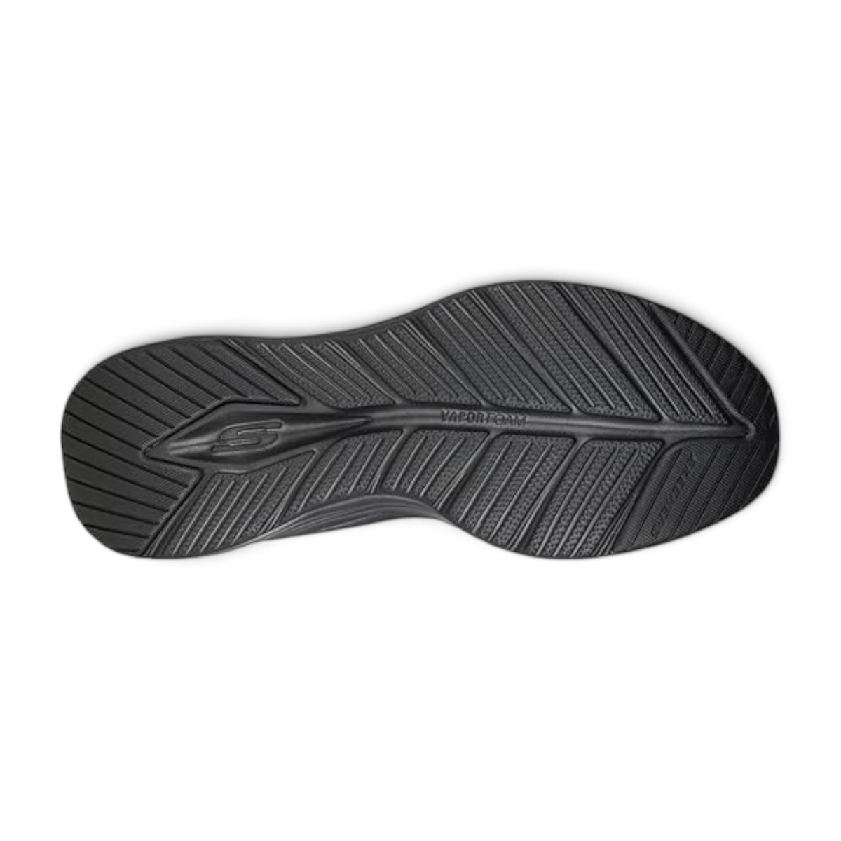 FRG Skechers black sneaker outsole with Vapor Foam traction pattern and Skechers logo