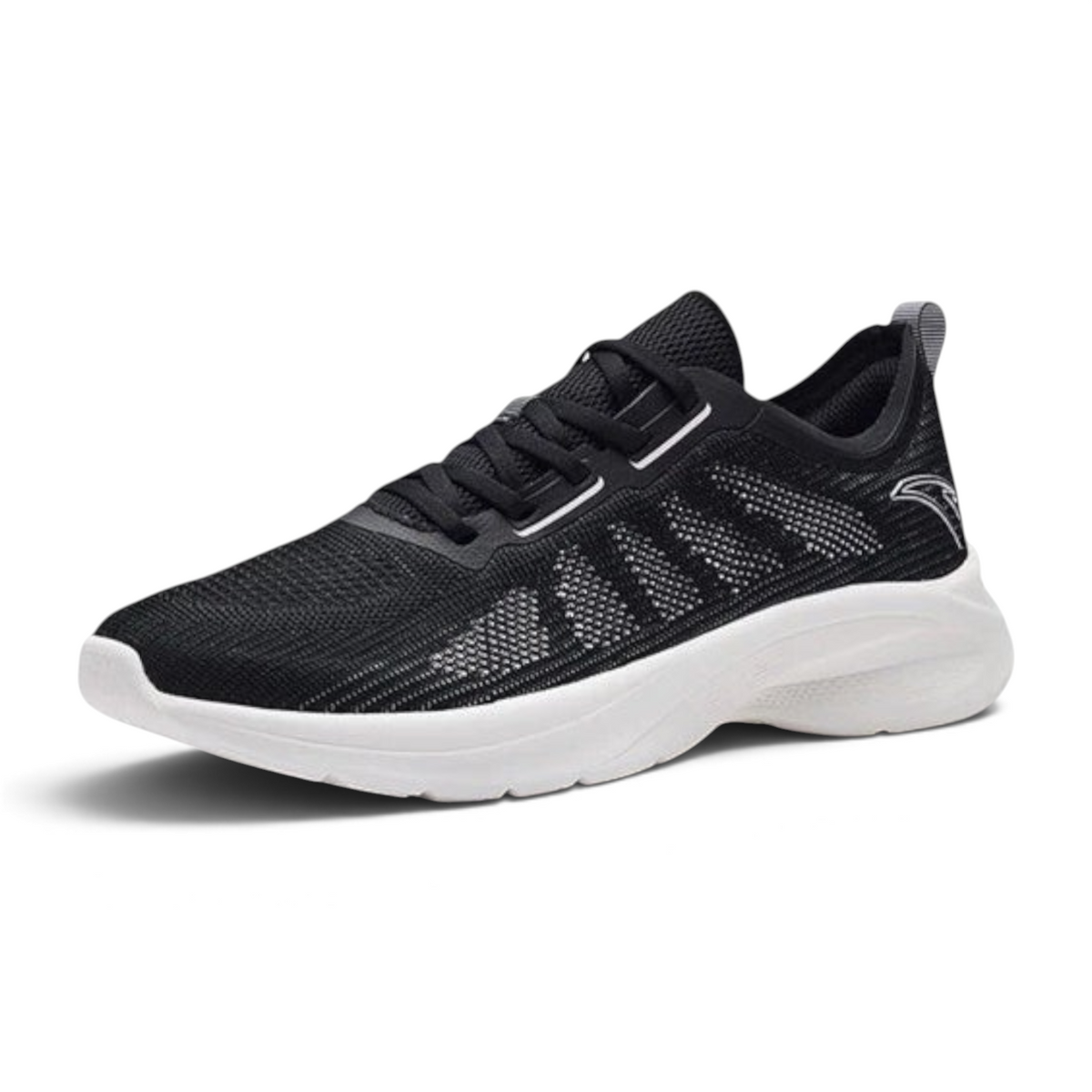 FRG ANTA A-FLASHLITE 3 black running shoes with breathable mesh upper and white cushioned midsole
