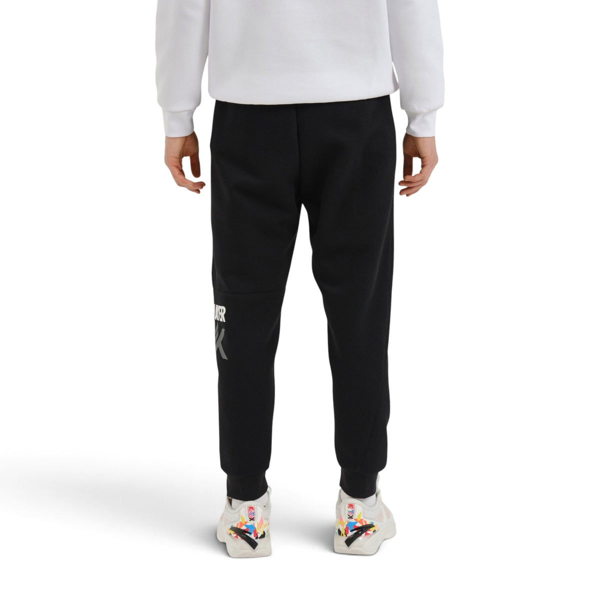 ANTA Knit Track Pants - Black/White