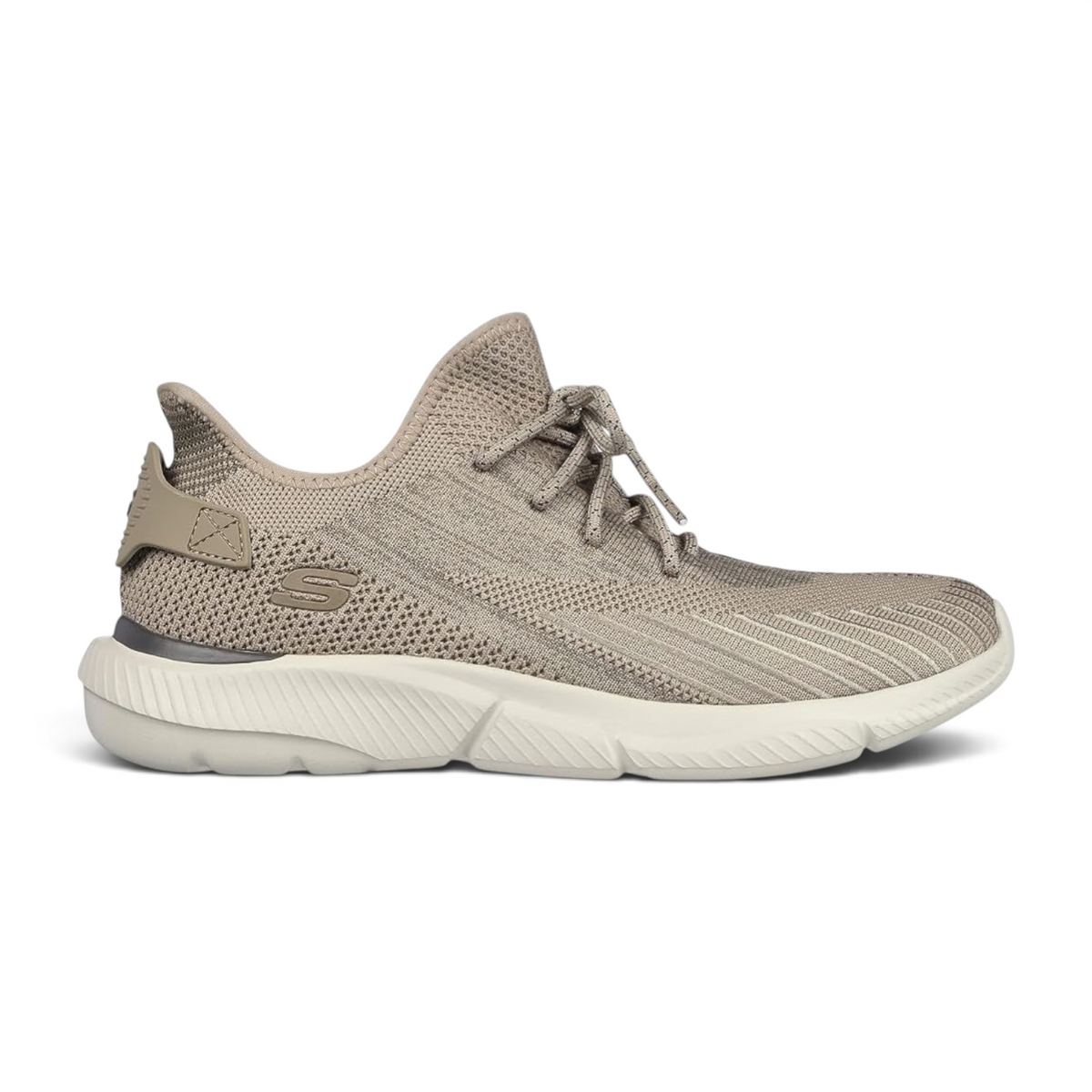 FRG Skechers Ingram tan lace-up sneaker with a breathable mesh upper and cushioned sole for everyday comfort
