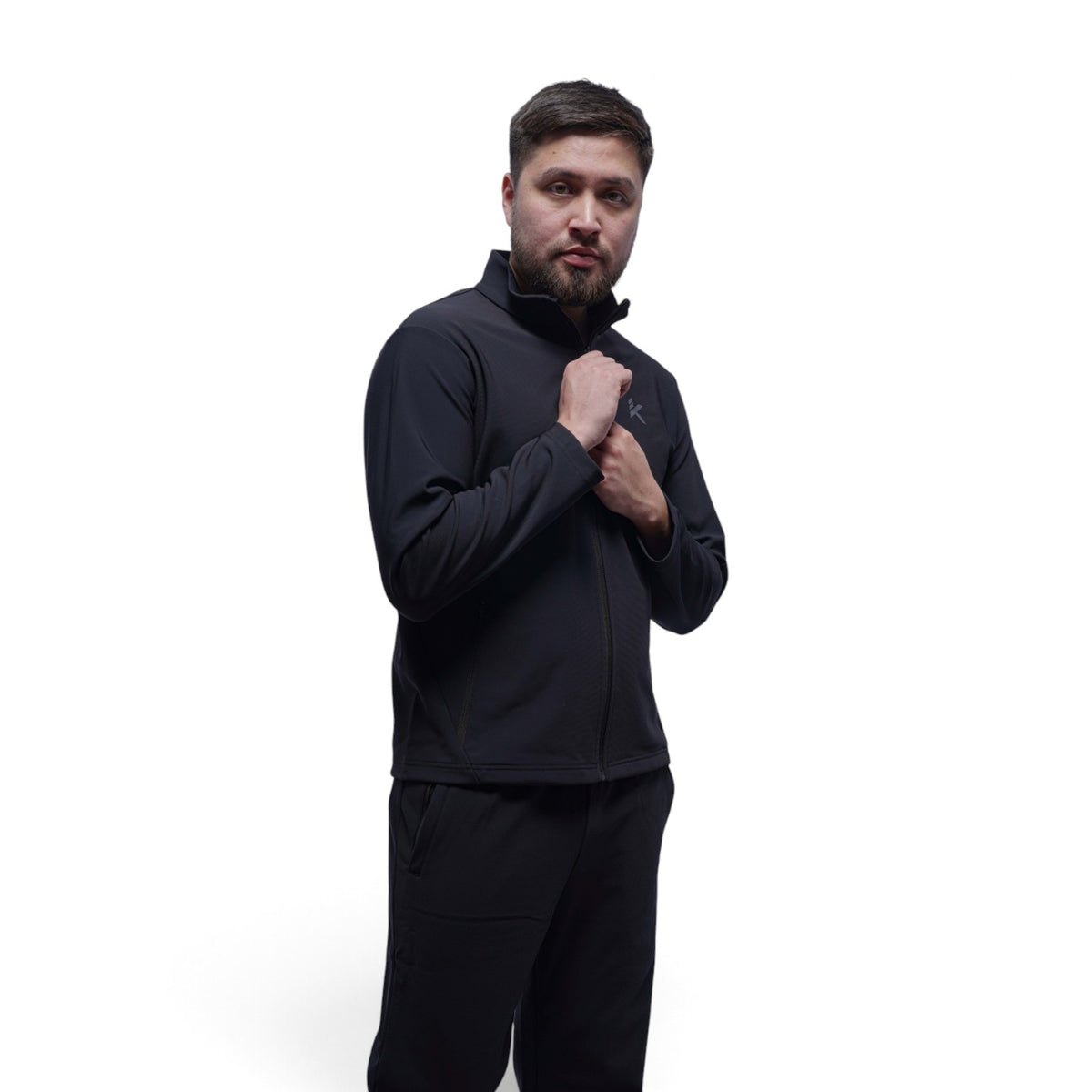 ANTA Knit Track Top - Black