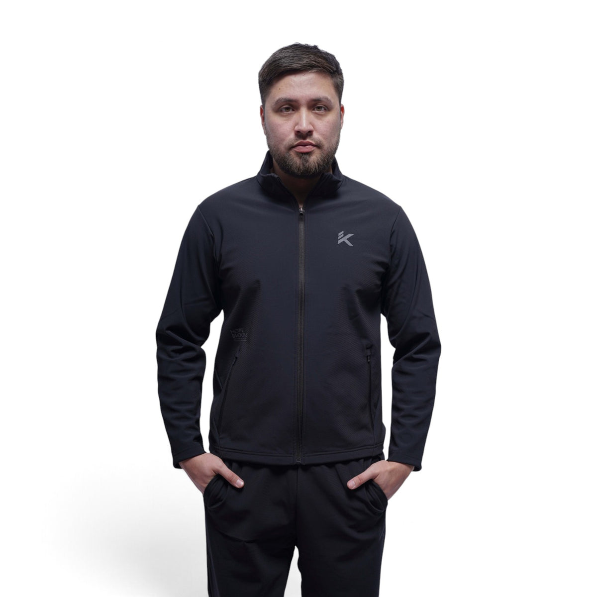ANTA Knit Track Top - Black