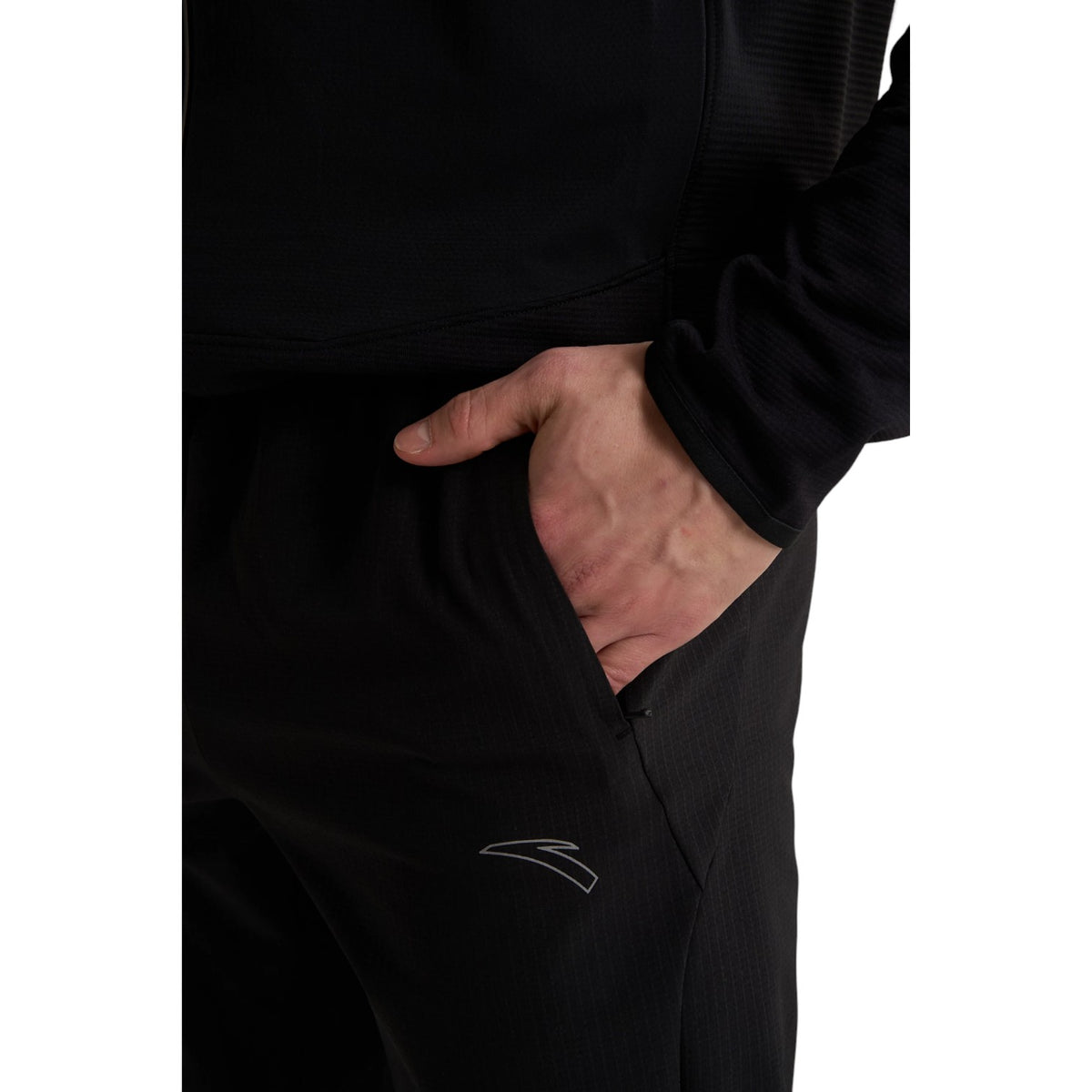 ANTA Woven Track Pants - Black