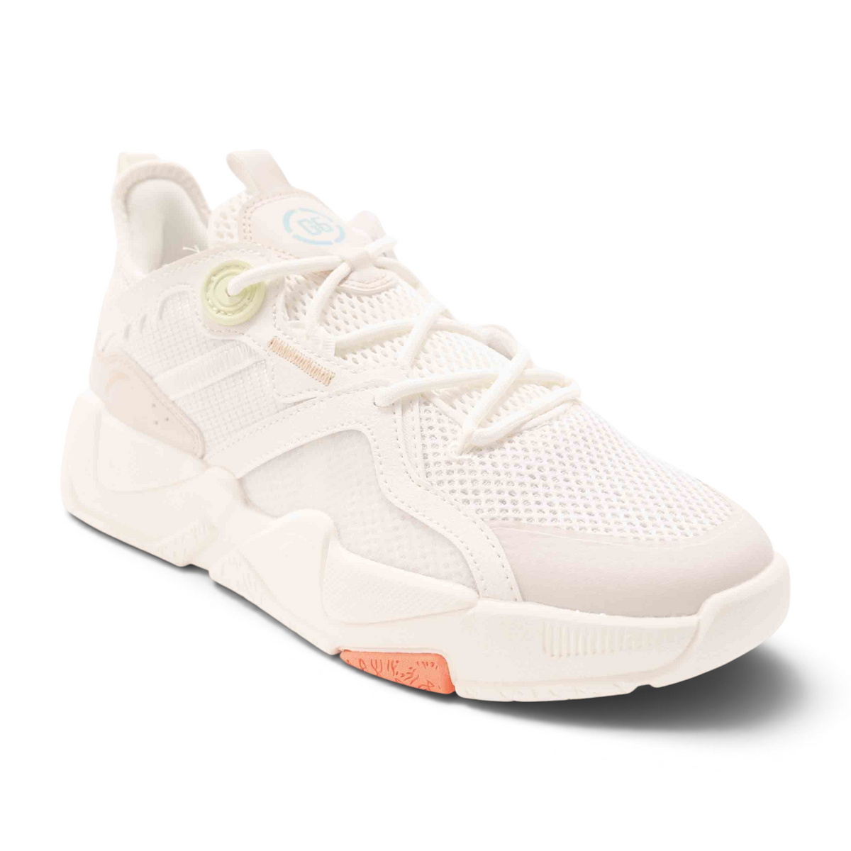 FRG X-GAME men's lifestyle sneakers in white mesh with a chunky sole and subtle pastel accents