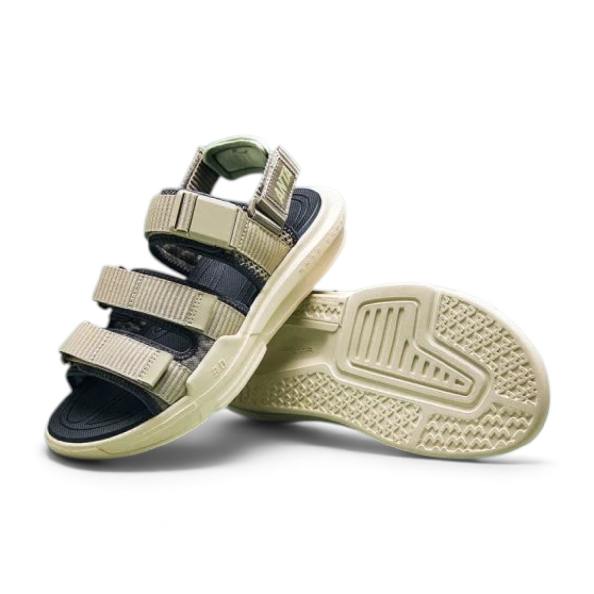 FRG ANTA BADAO brown and black mesh beach sandals with adjustable straps and a durable non-slip sole.
