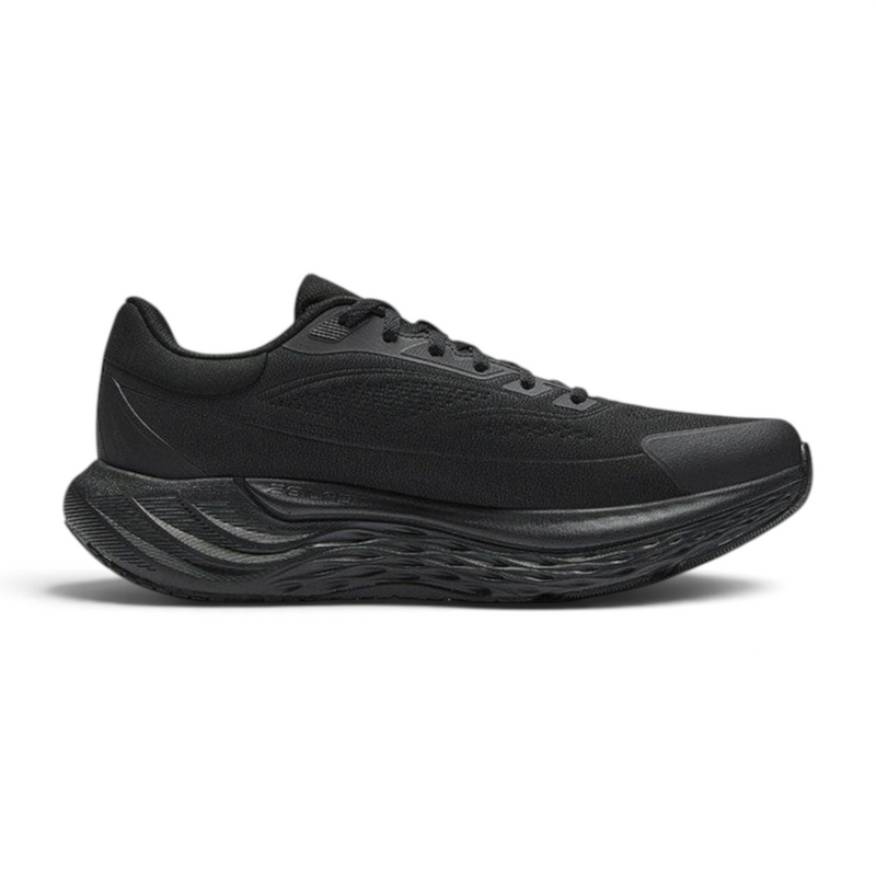 FRG Anta Journey Walker 1.5 running shoes in all black with a cushioned midsole and breathable mesh upper
