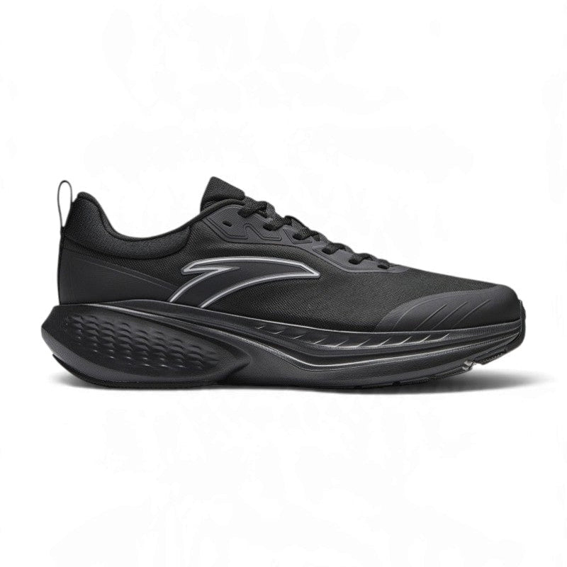 ANTA Men’s CLOUDS Running Shoes in Black/Silver – product view 1