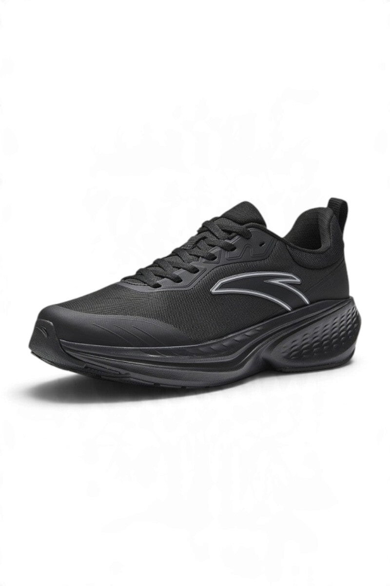 ANTA Men’s CLOUDS Running Shoes in Black/Silver – product view 2