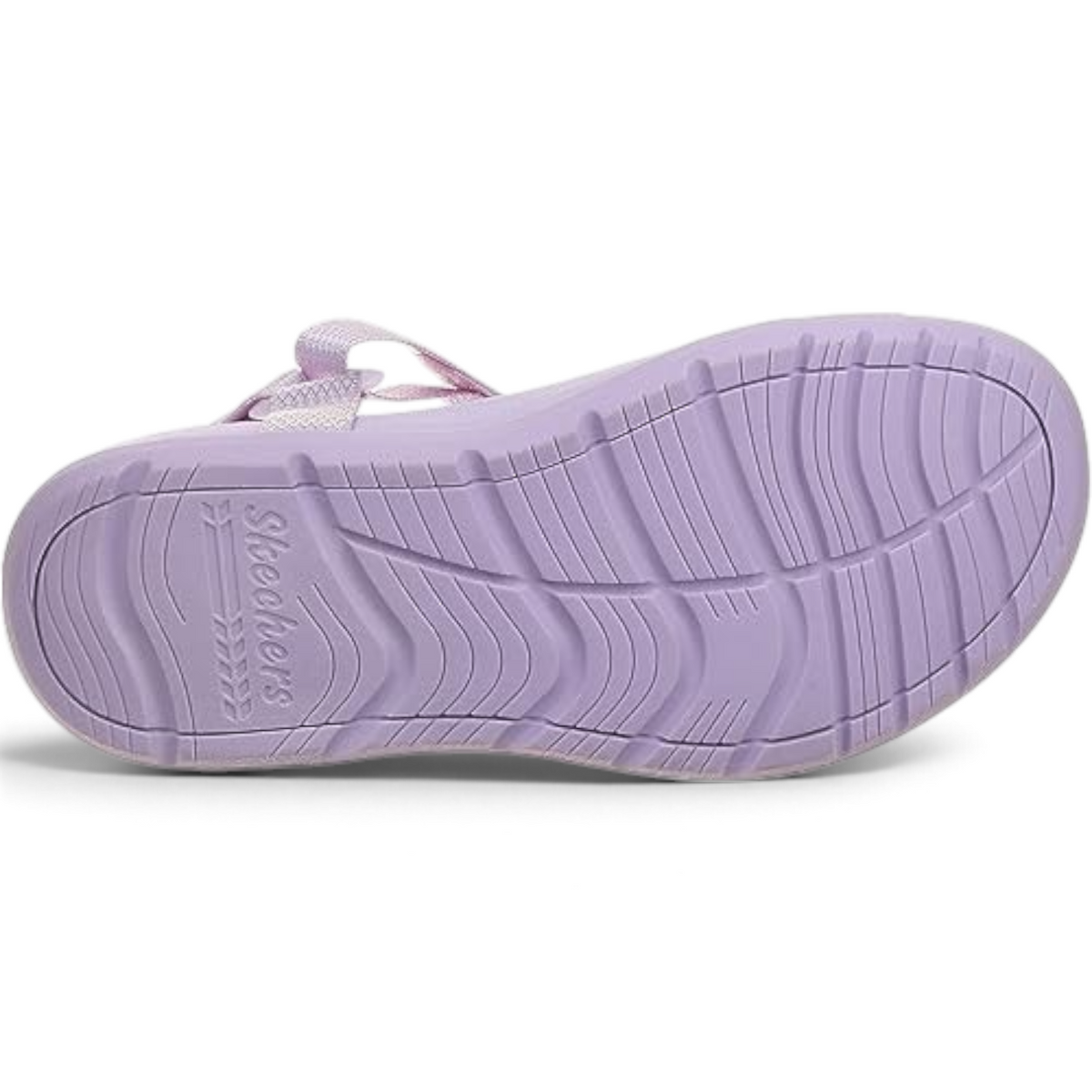 FRG Reggae Lite sandal in light purple featuring a textured rubber outsole for traction and a secure strap design.