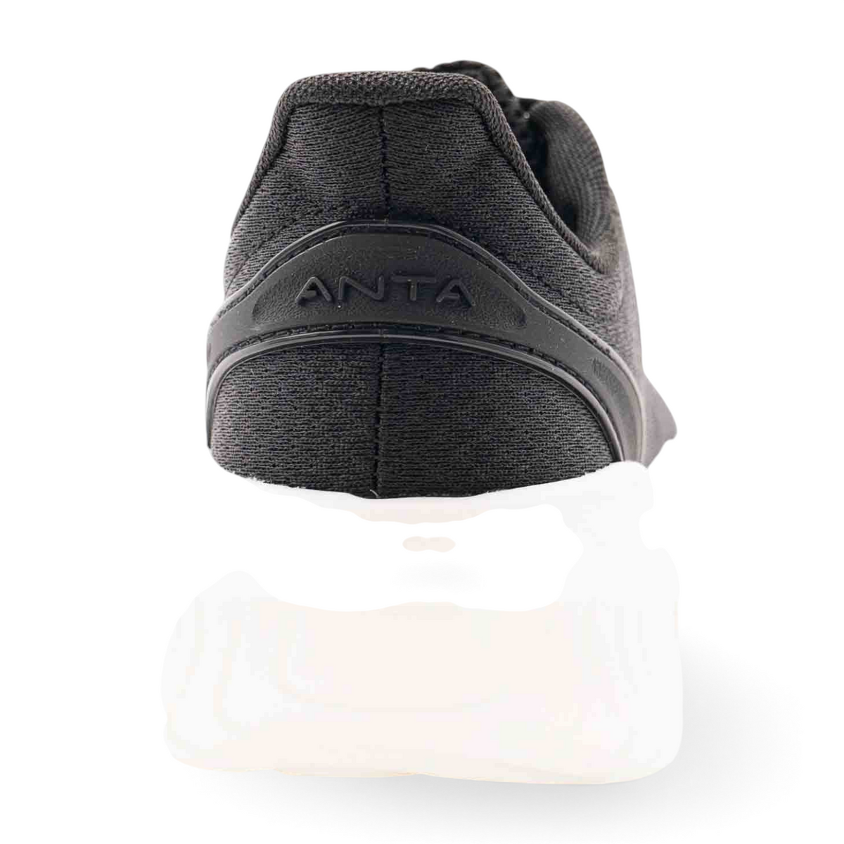 FRG women's black cross-training shoe, rear view showing the heel support and textured sole