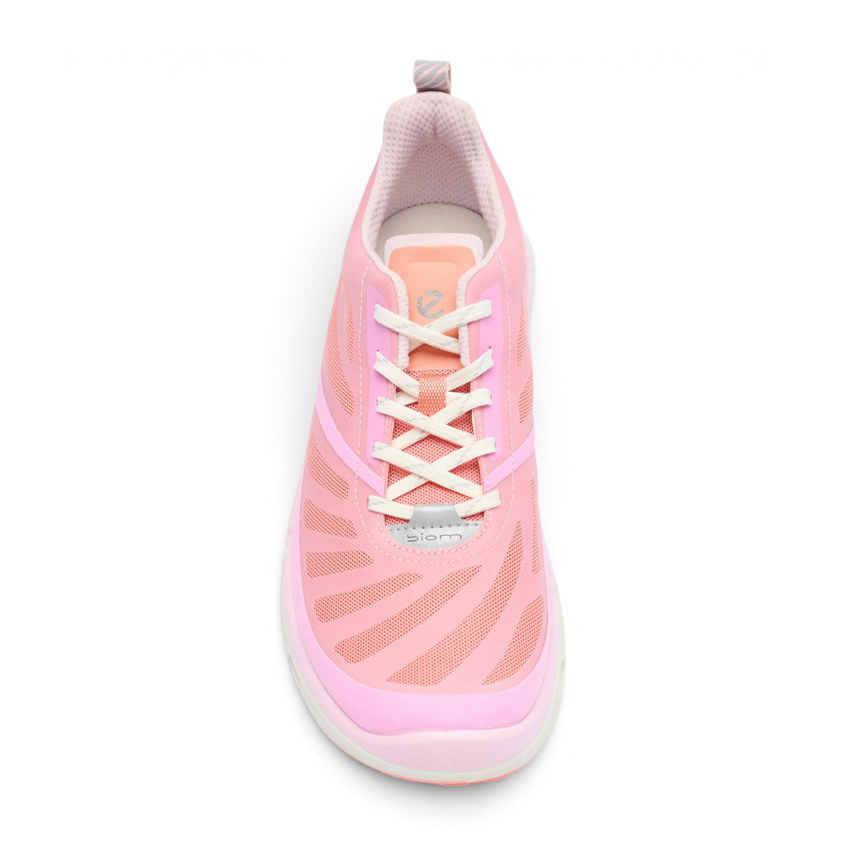 FRG ECCO Biom 720 women's lightweight summer sneaker in lilac chiffon mesh with white laces and breathable design