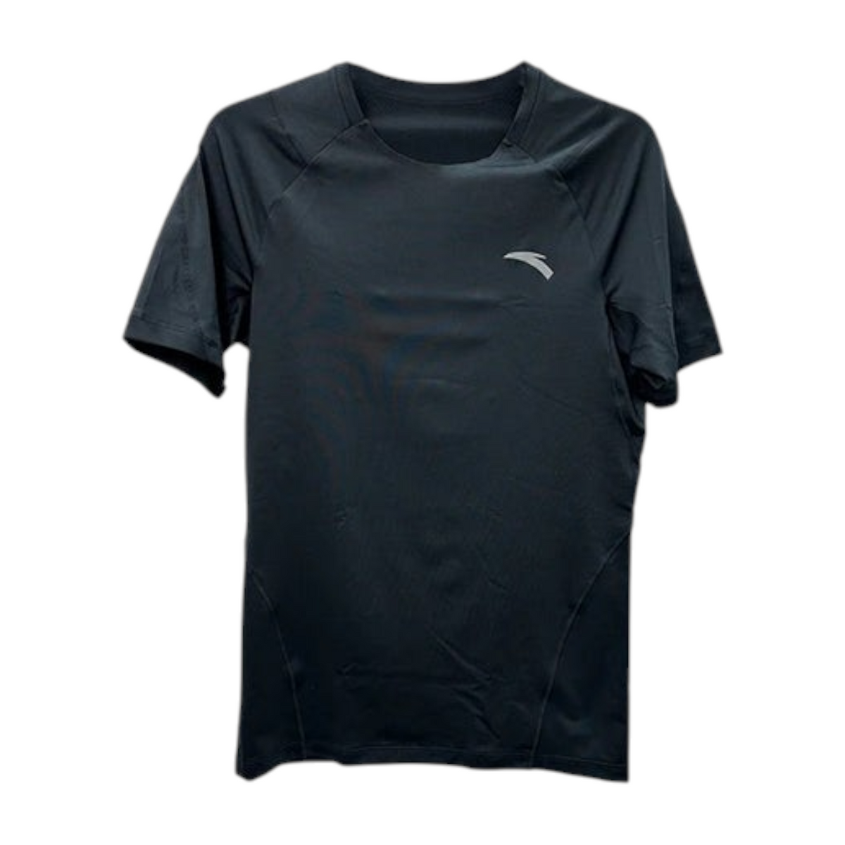FRG ANTA black short sleeve cross training t-shirt with moisture-wicking polyester blend and breathable panels