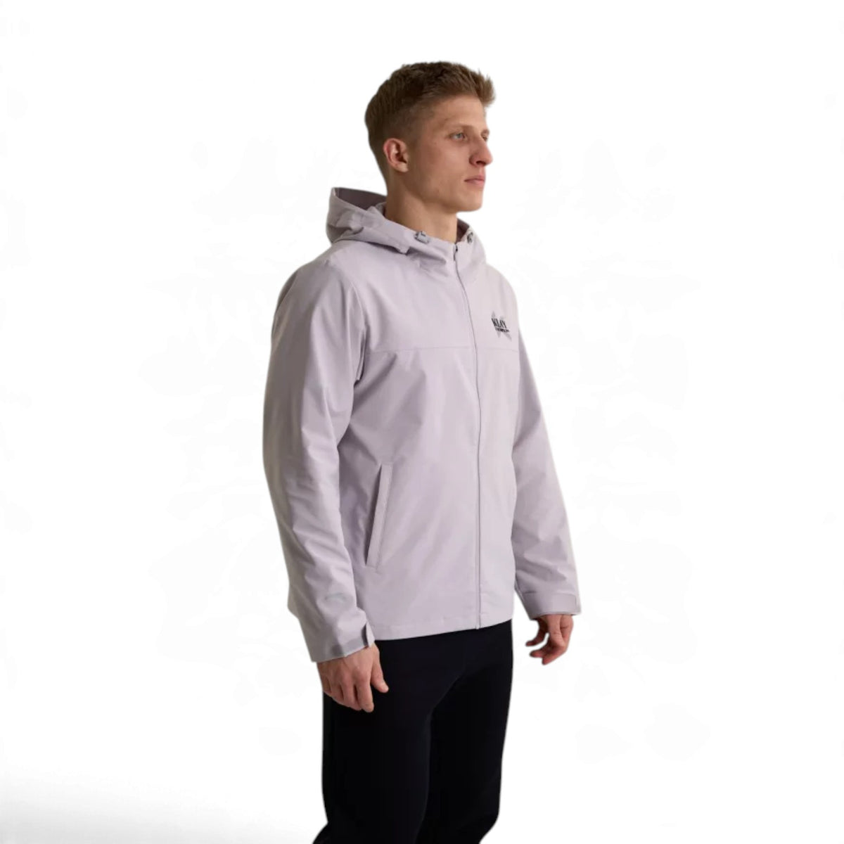 ANTA Men’s KT Woven Track Top in Light Grey – product view 3