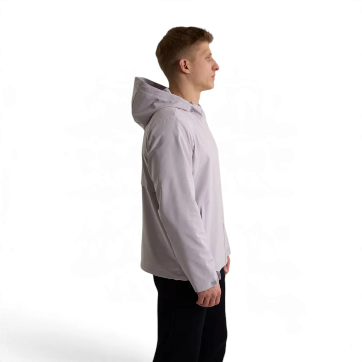 ANTA Men’s KT Woven Track Top in Light Grey – product view 4