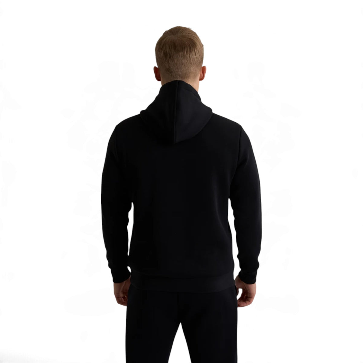 ANTA Men’s KT HOPE BLOOMS Hoodie in Black – product view 5
