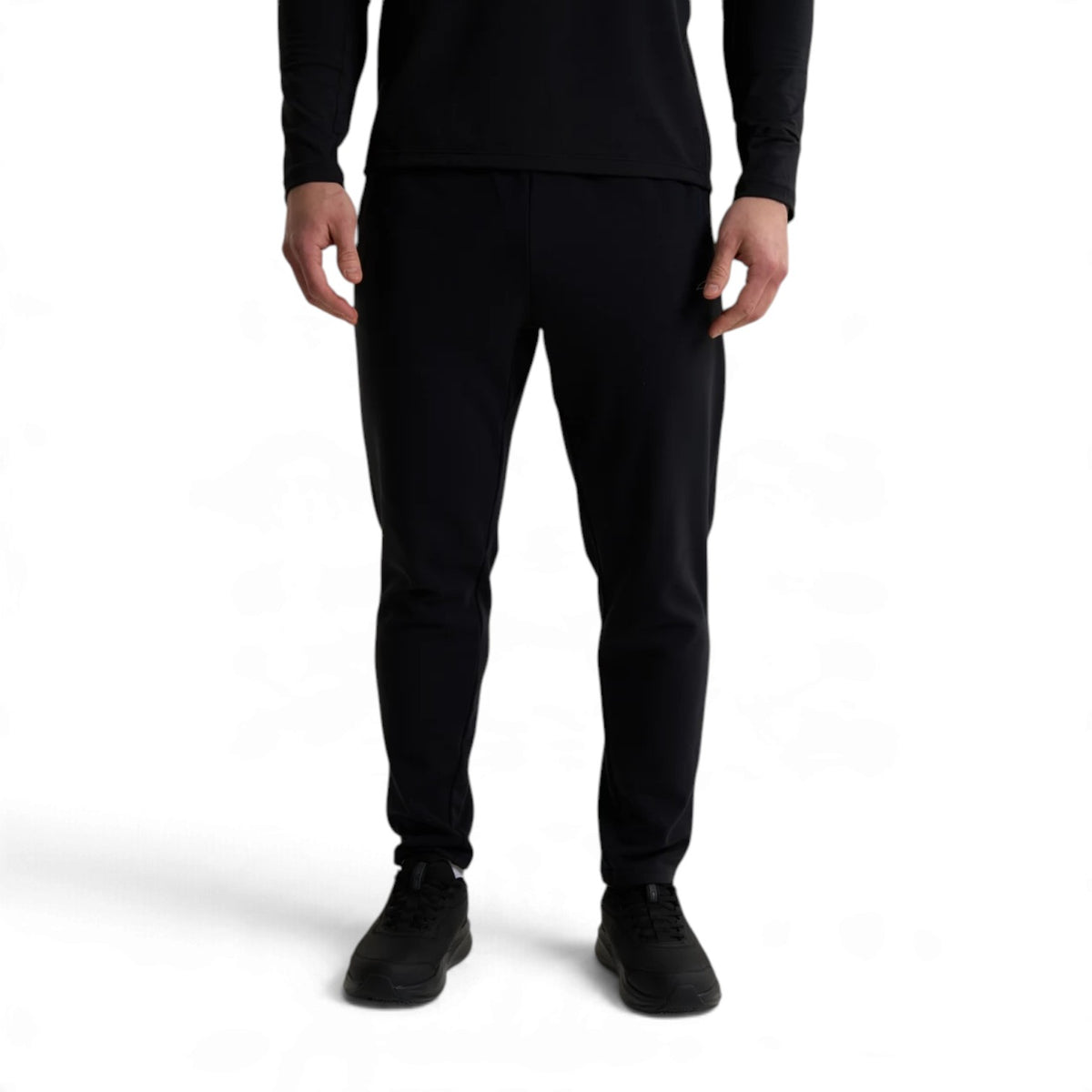 ANTA Men’s Insulated Running Track Pants in Black – product view 1