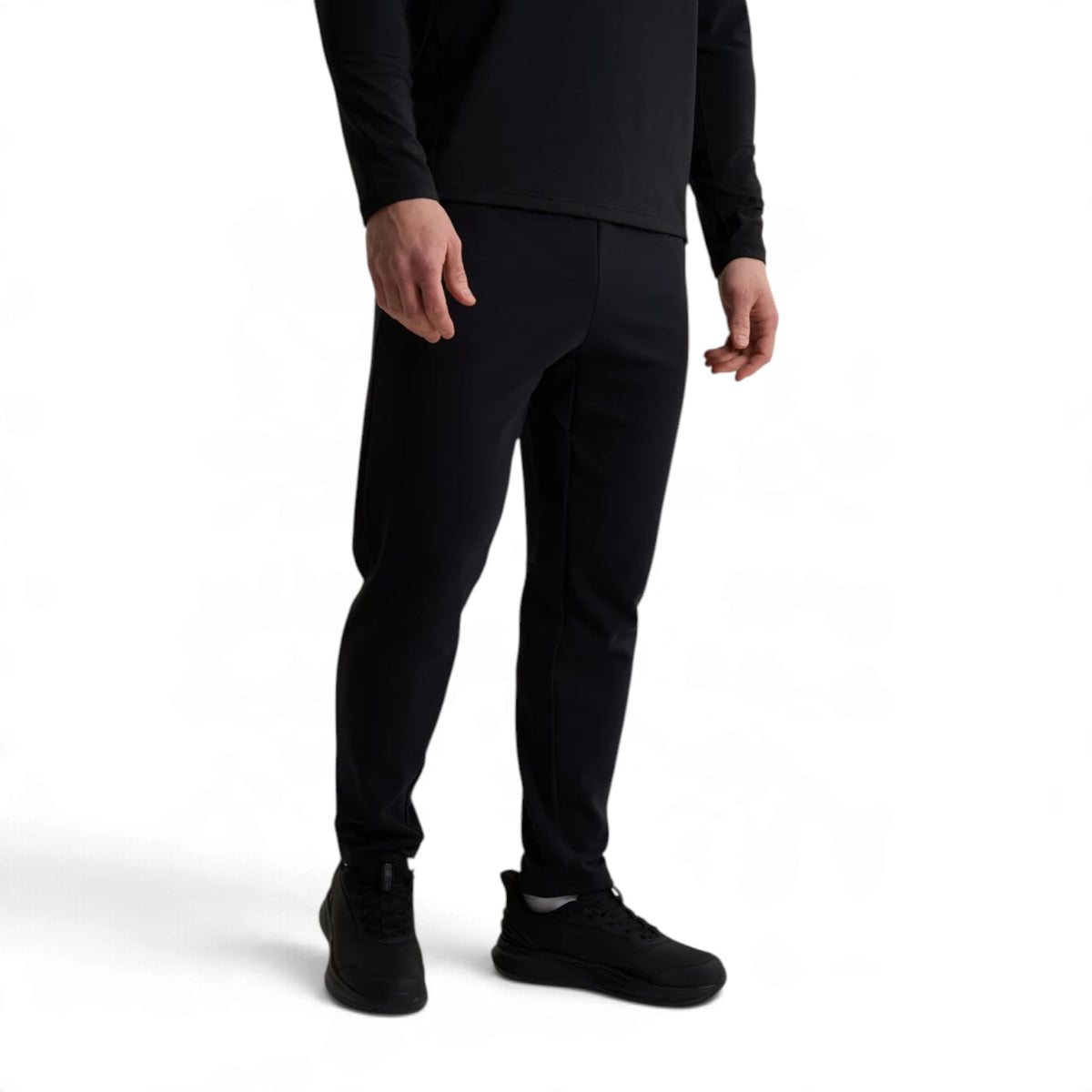 ANTA Men’s Insulated Running Track Pants in Black – product view 3