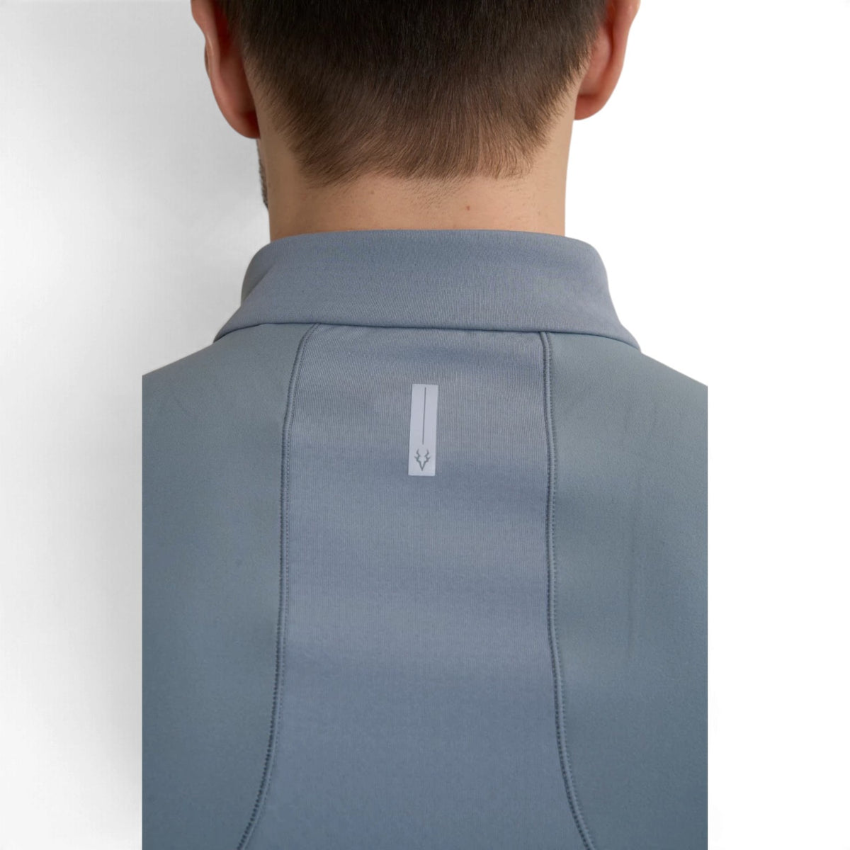 ANTA Men’s Insulated Half-Zip Running Top in Whale Grey – product view 7