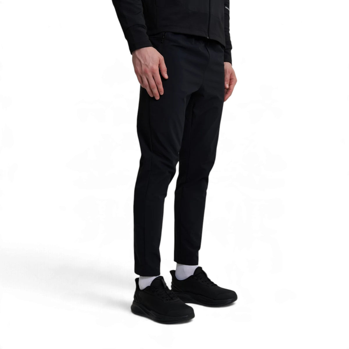 ANTA Men’s Running Woven Track Pants in Black – product view 3