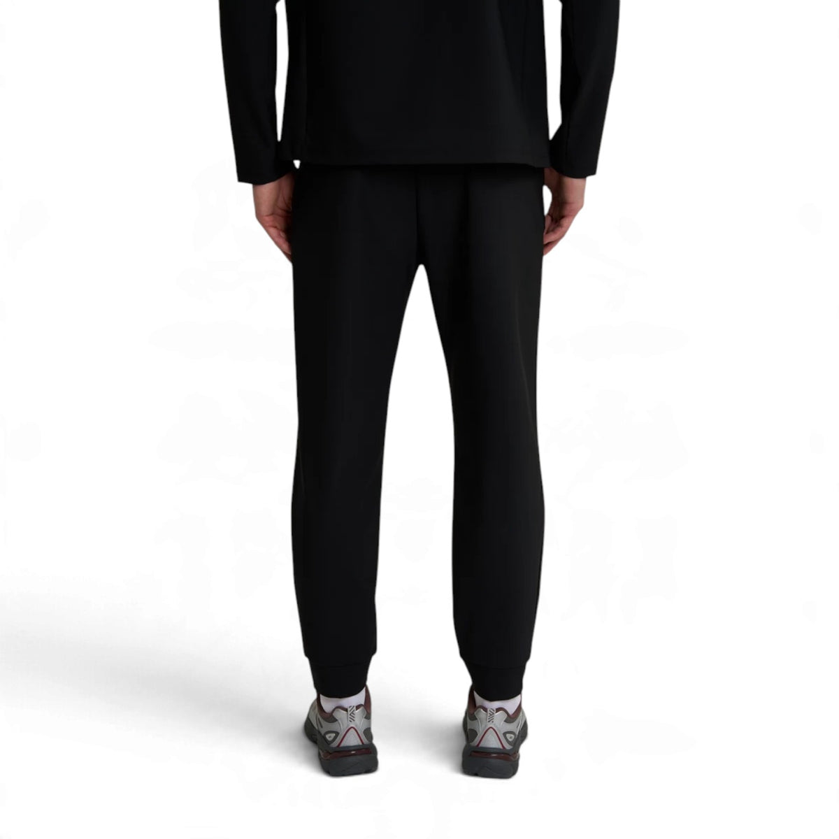 ANTA Men’s TRN Knit Track Pants in Black – product view 8