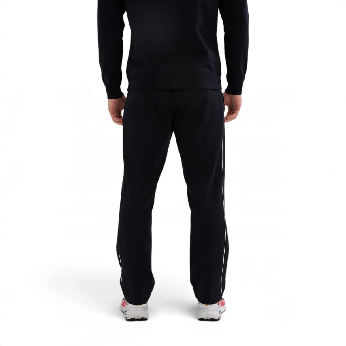 ANTA Men’s TRN ESSENTIAL Knit Track Pants in Black – product view 4