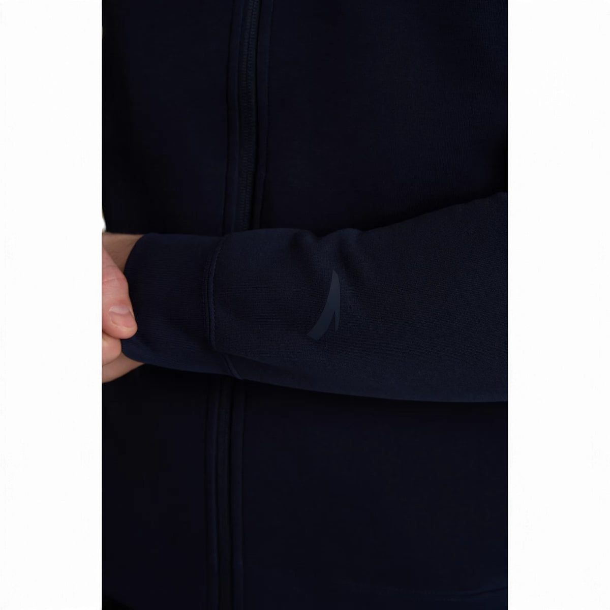 ANTA Men’s TRN ESSENTIAL Knit Track Top in Dark Blue – product view 7