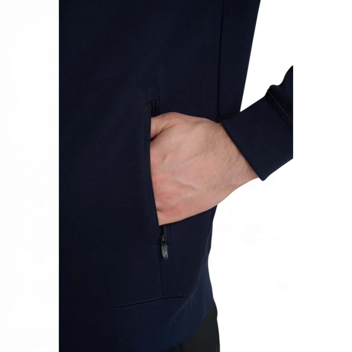 ANTA Men’s TRN ESSENTIAL Knit Track Top in Dark Blue – product view 8
