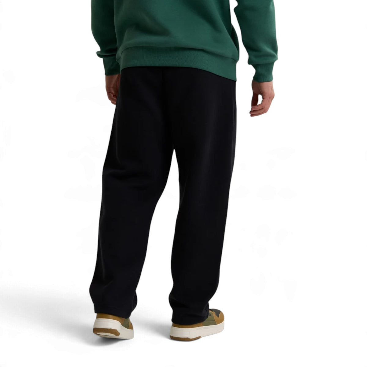 ANTA Men’s SPORTS CLUB Knit Track Pants in Black – product view 5
