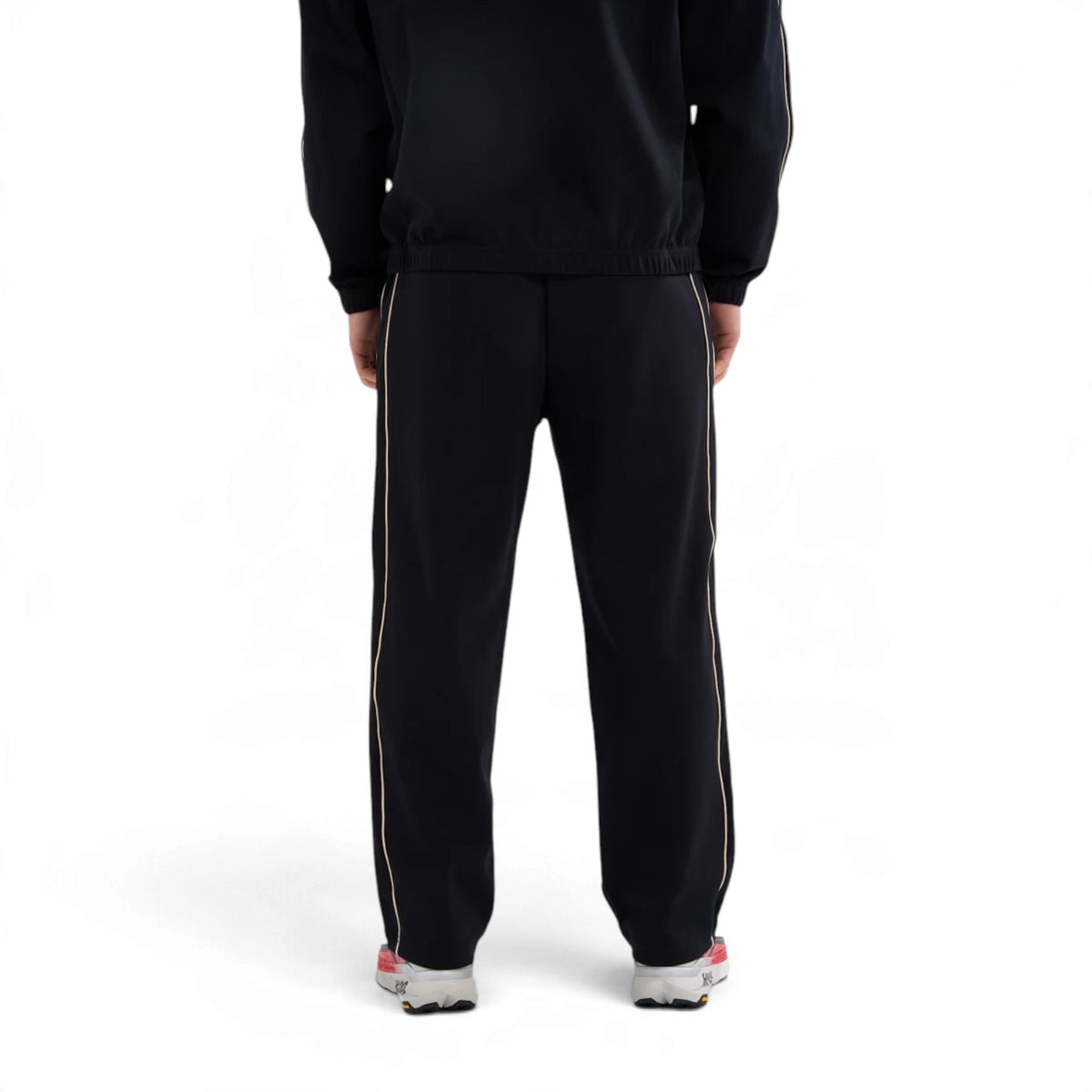 ANTA Men’s SPORTS CLUB Knit Track Pants in Black – product view 6