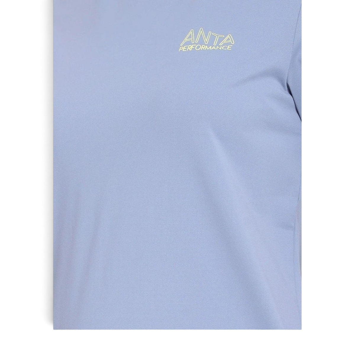 FRG regular fit light blue polyester spandex performance t-shirt with Anta logo detail