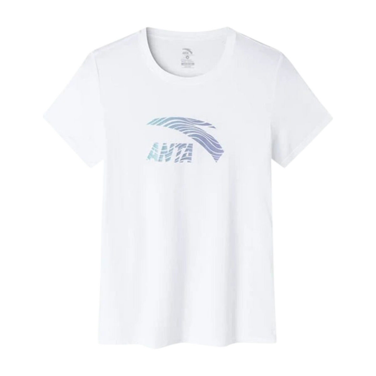 FRG ANTA A-DRY FAST short sleeve t-shirt in snow white with moisture-wicking fabric and a graphic logo print