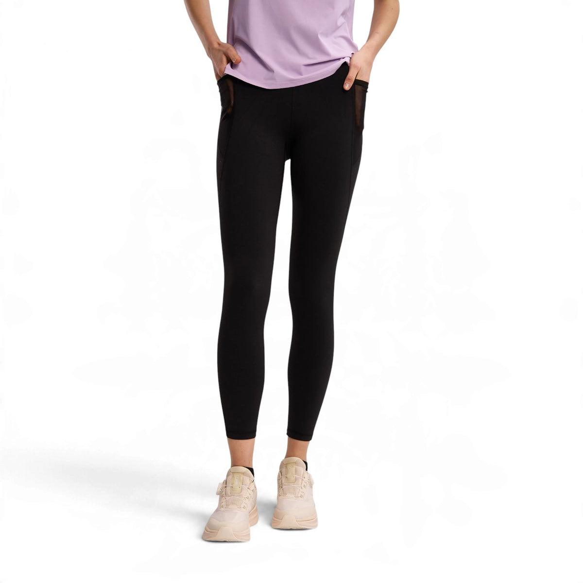 ANTA Women’s Running Tights in Black – product view 2