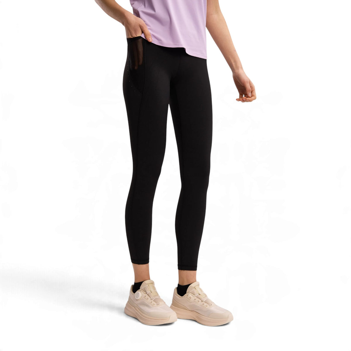 ANTA Women’s Running Tights in Black – product view 3