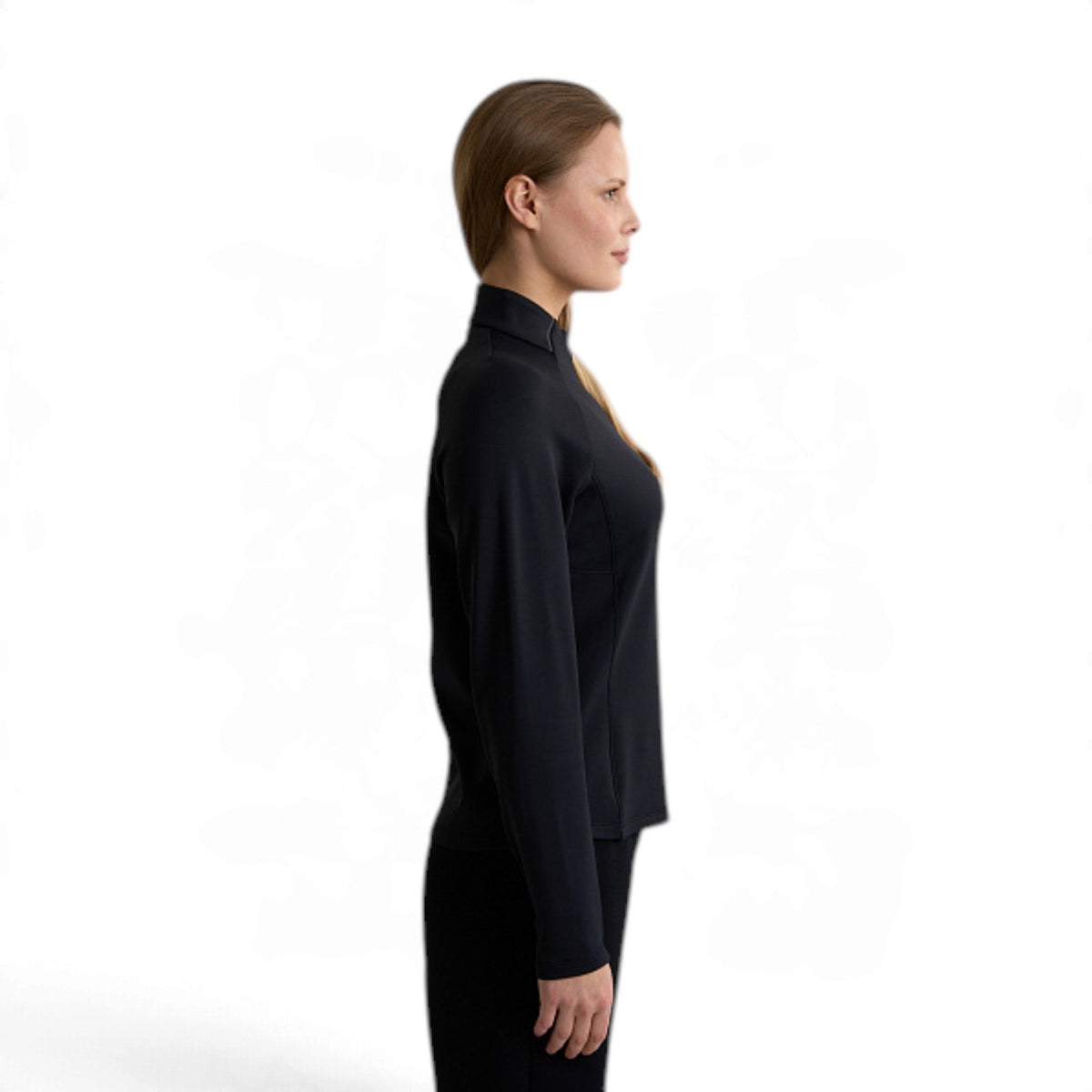ANTA Women’s Half-Zip Running Top in Black – product view 5