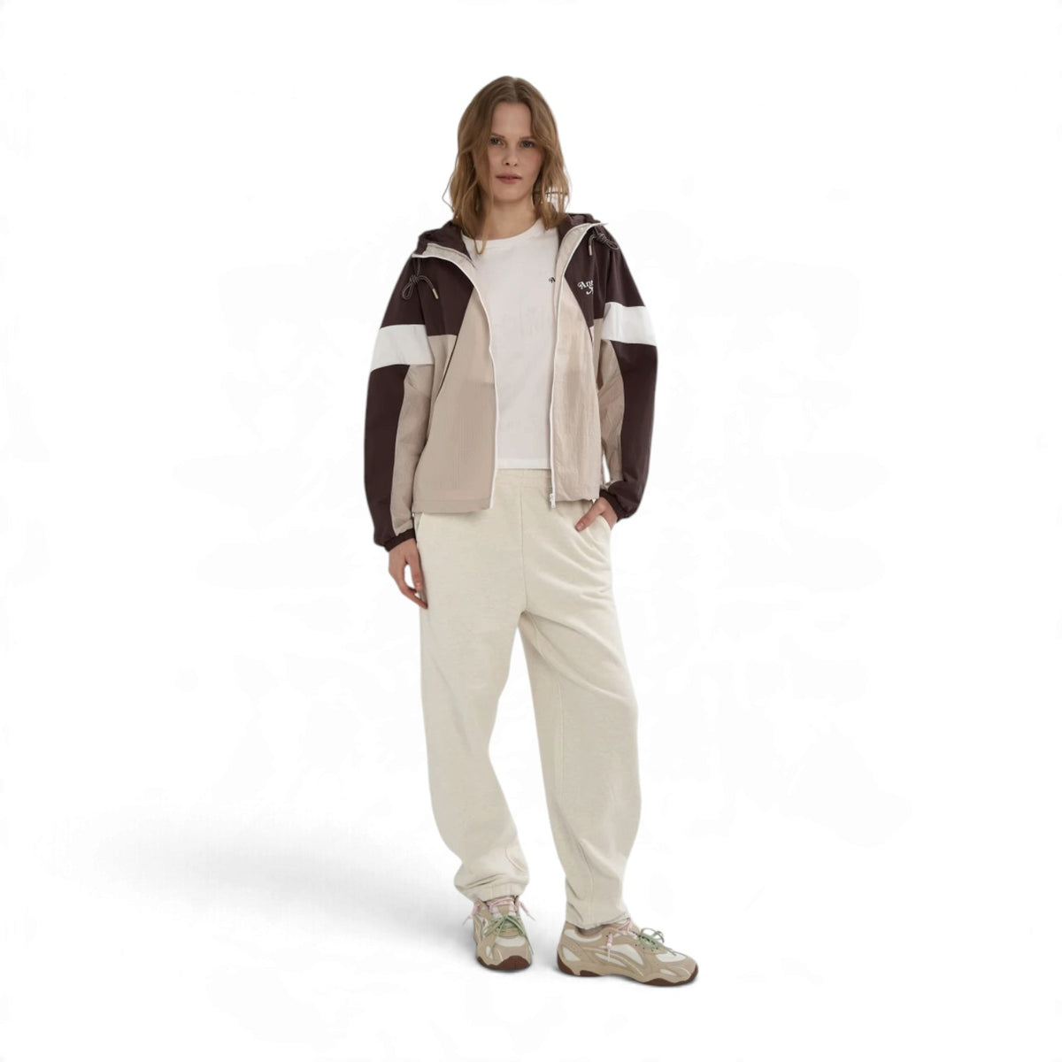 ANTA Women’s COMMUTE Knit Track Pants in Heather Grey – product view 1