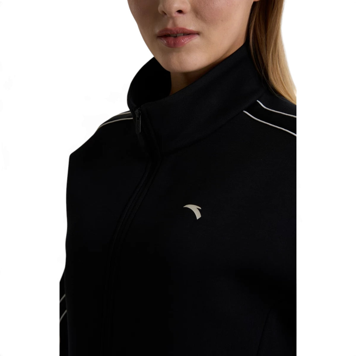 ANTA Women’s TRN ESSENTIAL Knit Track Top in Black – product view 7