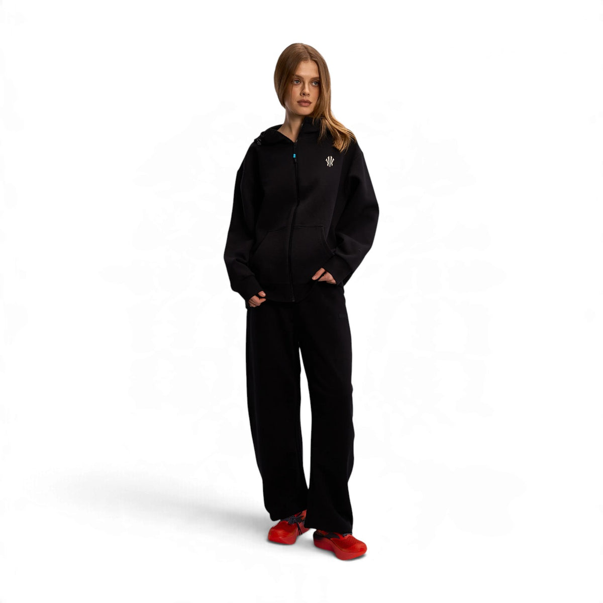 ANTA Women’s SKATE Knit Track Pants in Black – product view 11