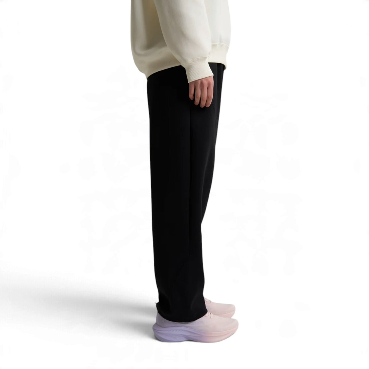 ANTA Women’s CITY PANTS BAR Knit Track Pants in Black – product view 3