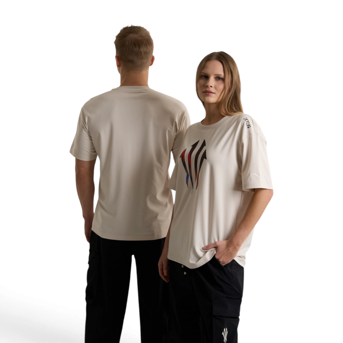 ANTA SS TEE SAND GREY