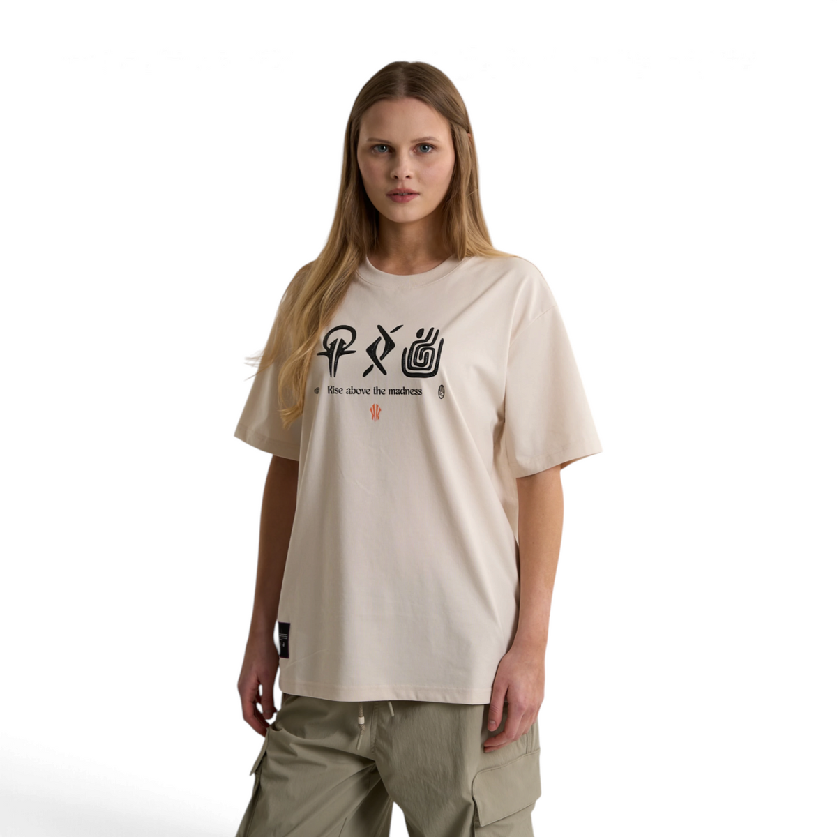 ANTA SS TEE SAND GREY