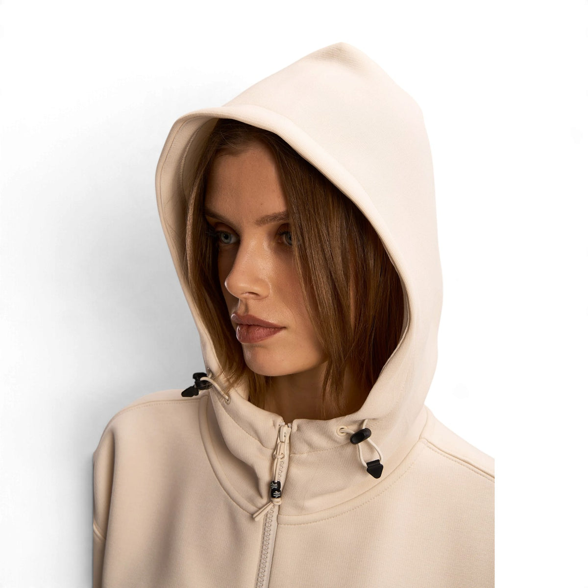ANTA Unisex KAI Legacy Knit Track Top in Sand Grey – product view 2