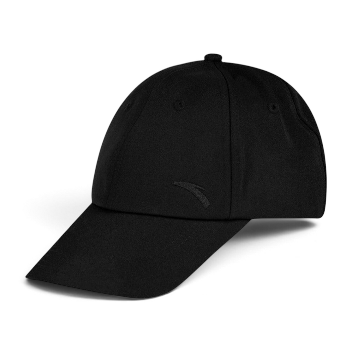 FRG SUNBONNET black baseball cap with a minimalist embroidered logo on the front panel