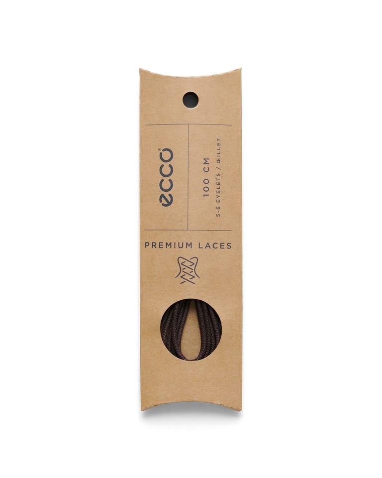 ECCO Round Laces Black