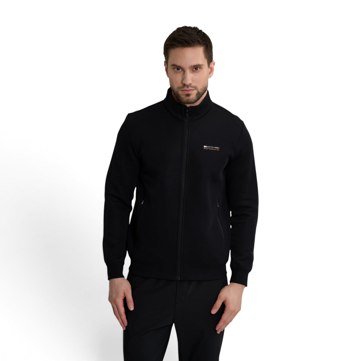 ANTA Knit Track Top - Black