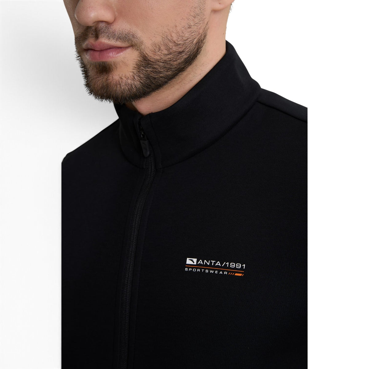 ANTA Knit Track Top - Black